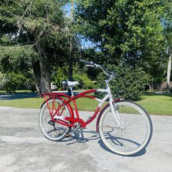 Bike Schwinn Red Point Beach Cruiser Bike 