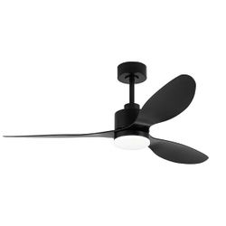 Breezary Sawyer 52 in Black LED Ceiling Fan w/ Remote - New