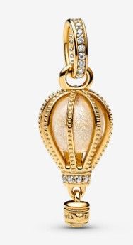 Pandora Sparkling Clear Hot Air Balloon Dangle Charm