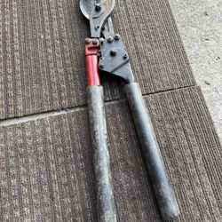 HK Porter 8690FH Heavy Duty Ratcheting Cable Cutter #9 greenlee 757. Metal and cable cutters