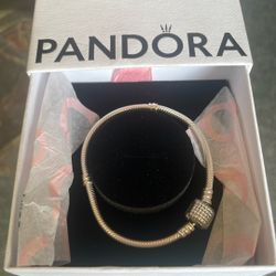 Pandora Charm bracelet Clip Part is Diamonds