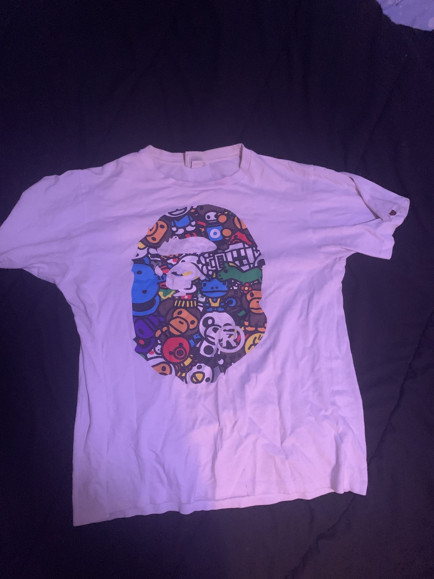 bape multicolor shirt