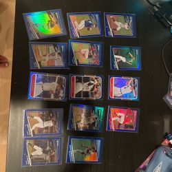 Blue Baseball Card Lot