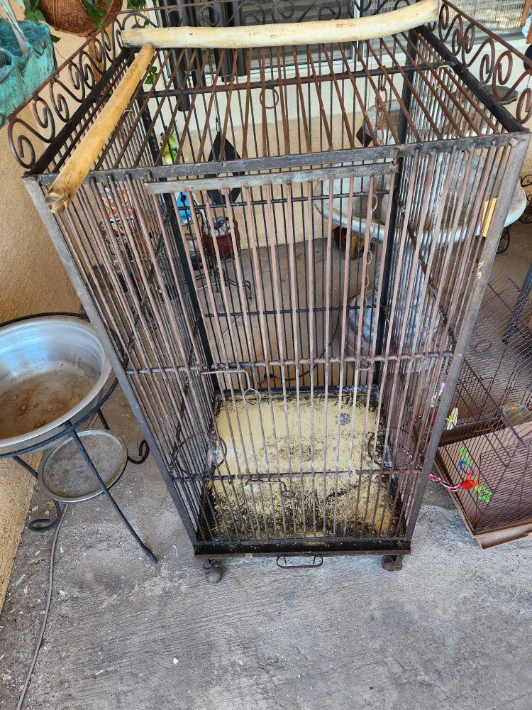 Large Old Bird Cage