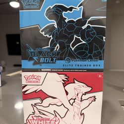 Pokemon White Flare & Black Bolt PC ETB