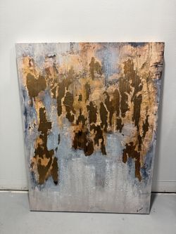 Large Modern Abstract Canvas Wall Art – 36” x 48” (Set of 2 Available)
