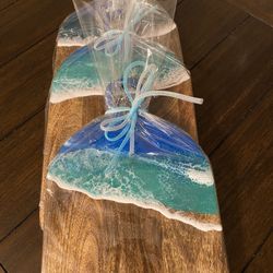 Large Ocean Resin Cheese Boards 