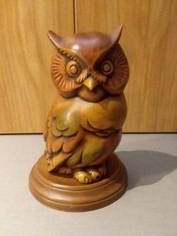 Vintage Ceramic Owl/Base