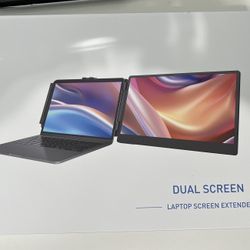 Laptop Screen Extender - 14" FHD 1080P Portable Extender Monitor for 13''-17.3" Laptops 