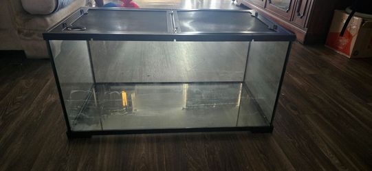 Fish and turtle tank