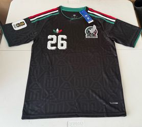 Adidas Mexico 3rd black jersey Bryan Gutierrez number 16