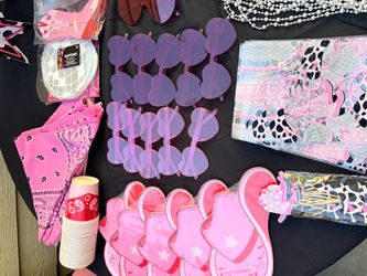 Pink cowgirl theme decoration