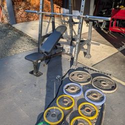 Weight Bench & Weights!