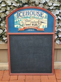 Chalkboard Bar Beer Sign - Icehouse Plank Road Brewery With 3D Effect For Restaurant Tavern Pub Man Cave Collectible