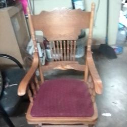 Solid Wood Glider Chair