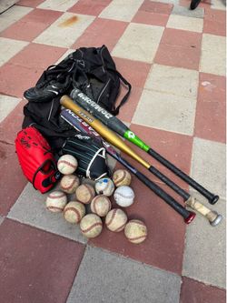Baseball equipment for sale!