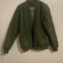 Cookies SF Quilted Bomber Jacket – Olive Green