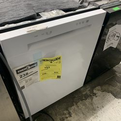 LG White Front Control Dishwasher