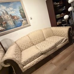 Custom Italian Biedermeier / Art Deco Revival Sofa Set (3 Pieces)