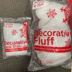 Fake Snow And Snow Sheet-sold As A Set