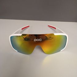 White Cycling Sunglasses 