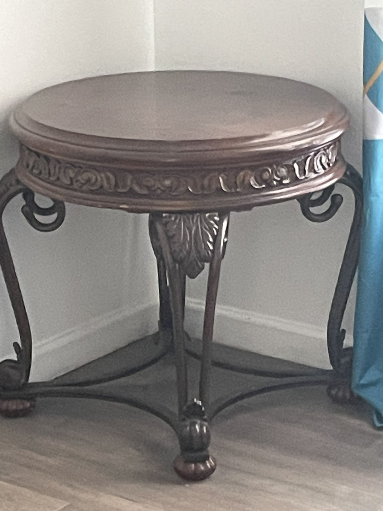 2 Sturdy Wooden End Tables