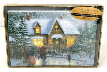 Thomas Kinkade Painter Of Lights Skaters Pond - 16 Cards - 9 Envelopes