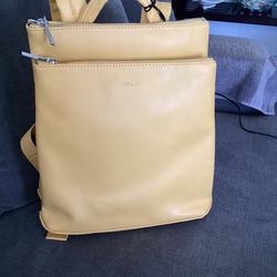 Backpack Women’s Matt & Nat Vegan NARA VEGAN BACKPACK New With Tags Yellow fits Laptop 13inch 