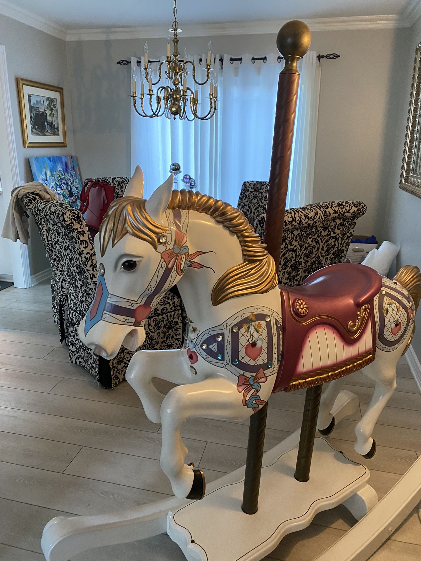 Beautiful rocking horse sale