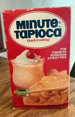 1980’s Vintage Collectible Unopened Box Minute Tapioca Retro Kitchen Prop