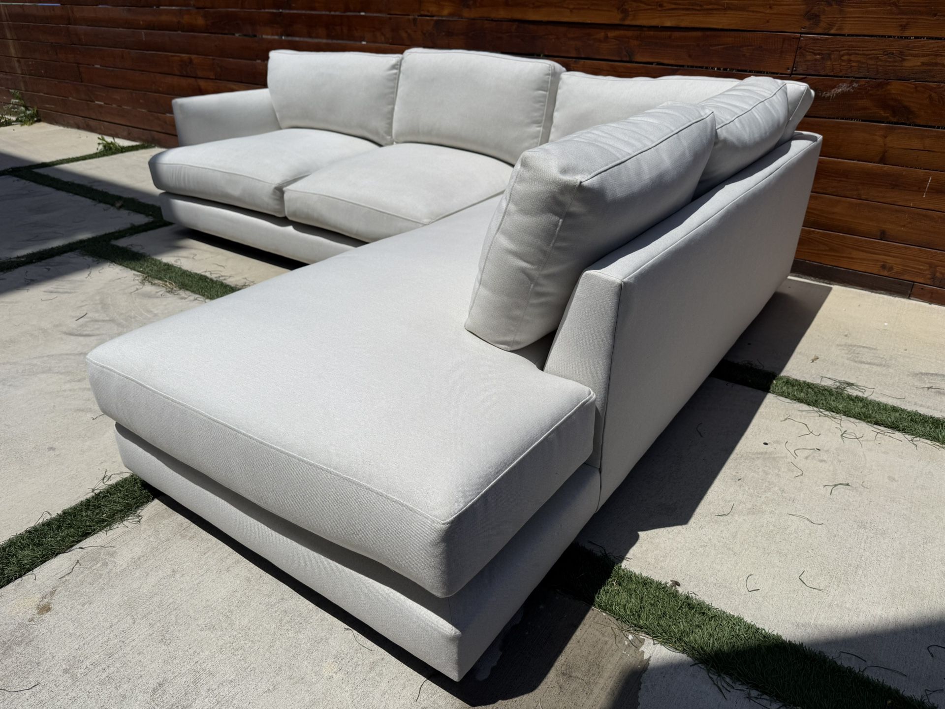 West Elm 2 Piece Haven Sectional Sofa