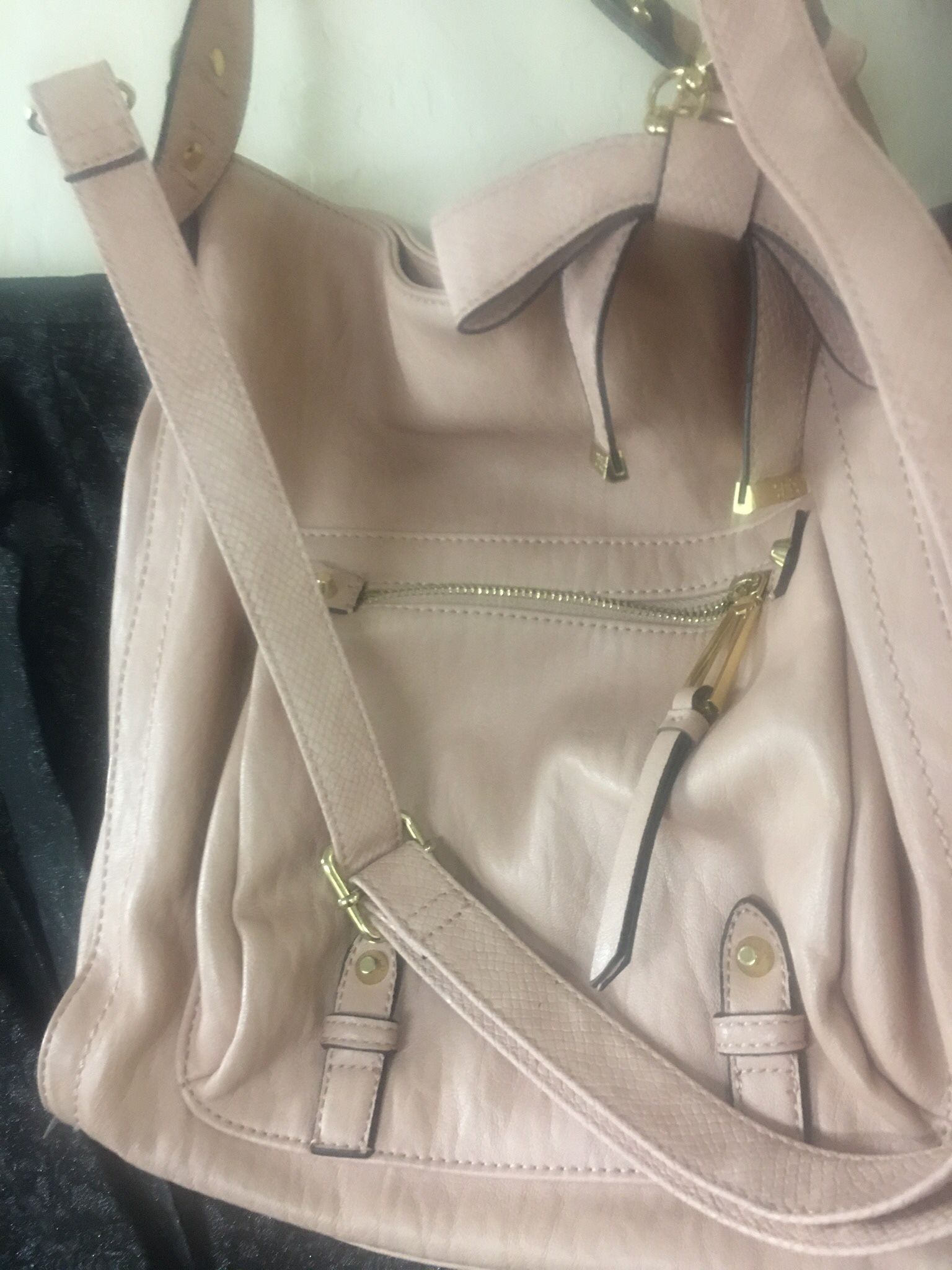 Jessica Simpson Delfina Hobo Shoulder Bag - Pink/Taupe