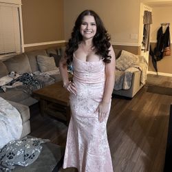 Blush Maxi Dress Prom/Formal