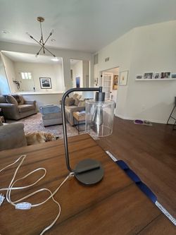West Elm Modern Glass Table Lamp