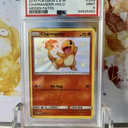 PSA 9 Hidden Fates Charmander Pokémon Secret Rare