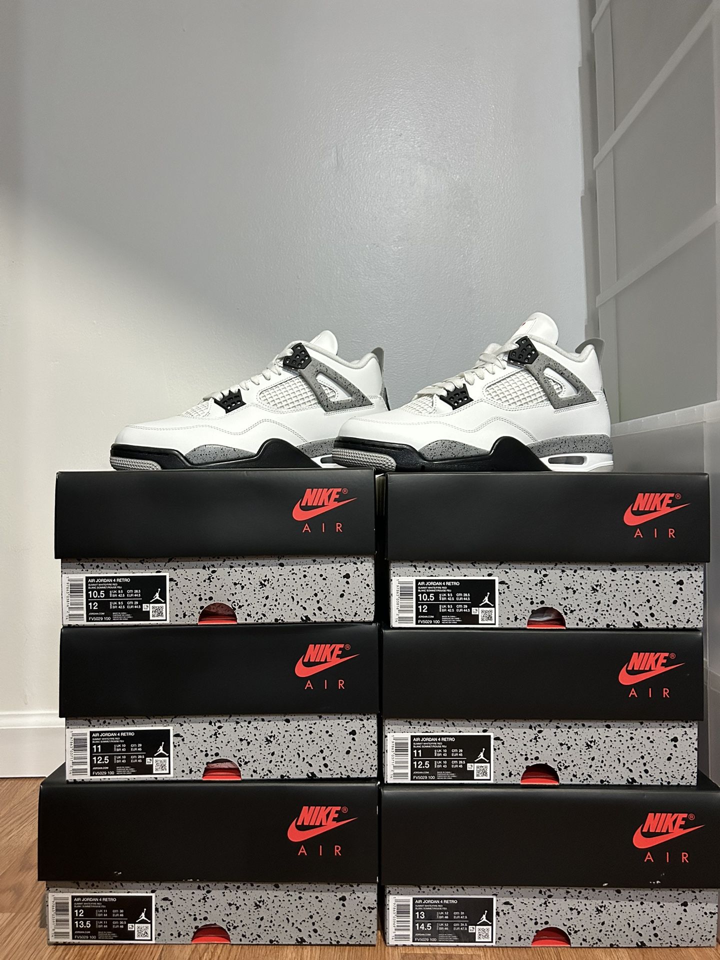 Jordan 4 White Cements
