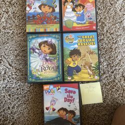 5 pack movies for kids Dora and Diego for dvd