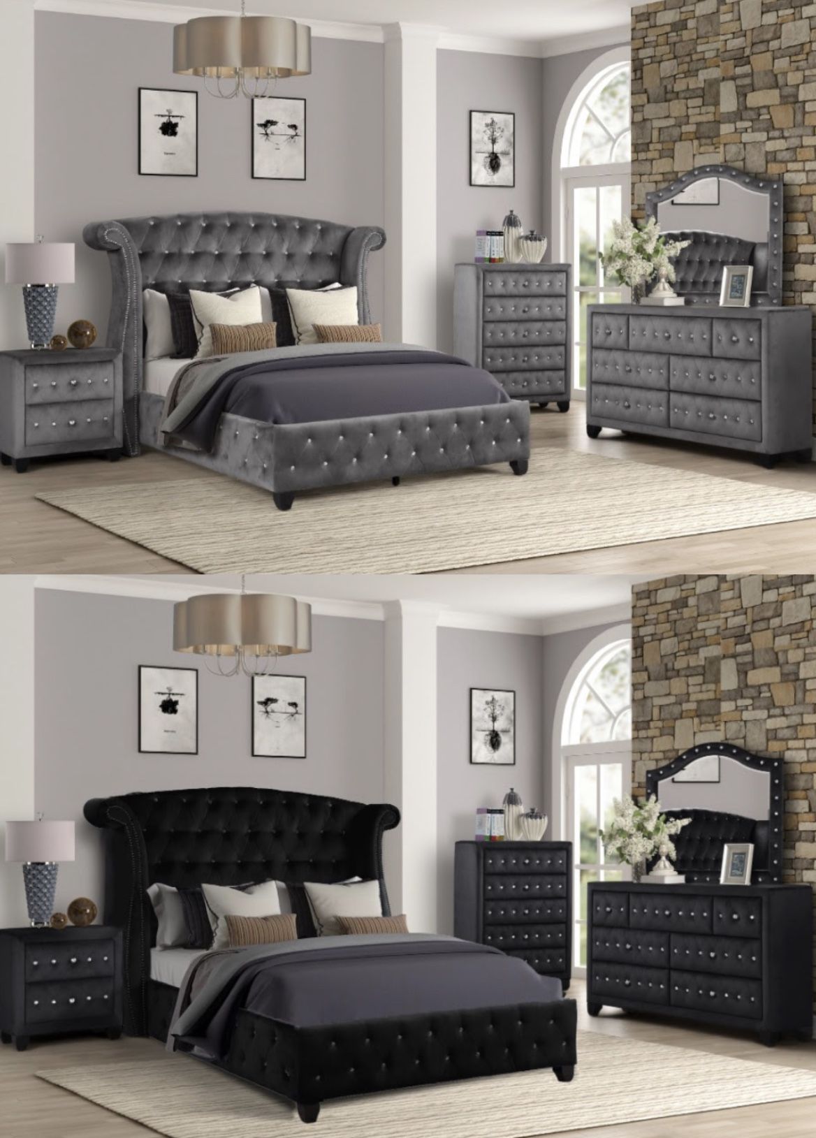 FA500 Bedroom Set 4pc And Matres $1999