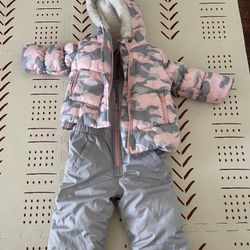 Baby Girl 18 Month Snowsuit And Jacket 