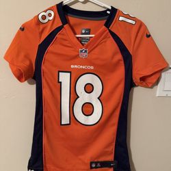 Nike Orange and Navy Sports Jersey