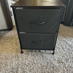 Kids, dresser, and side table