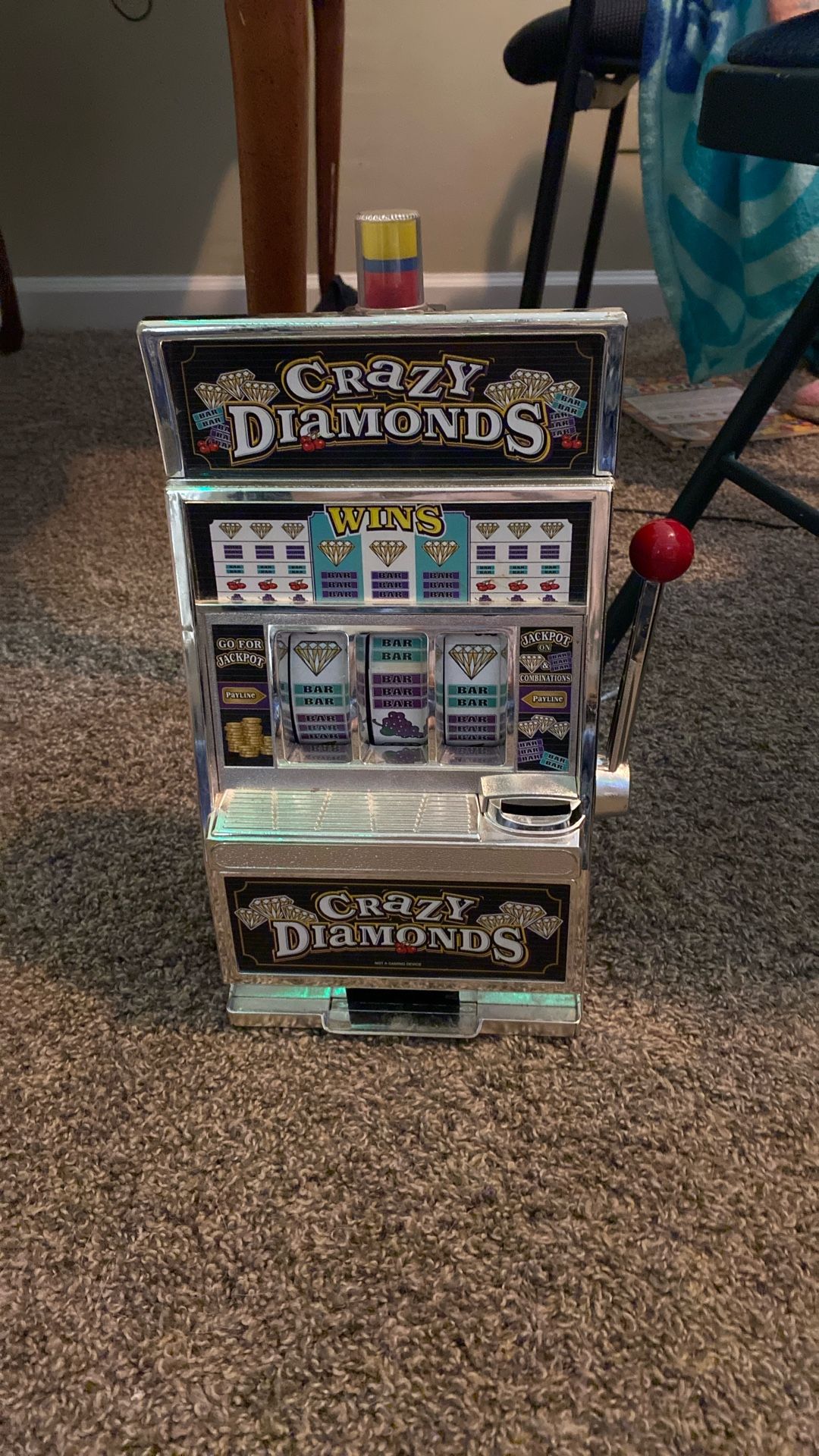 Slot Machine Styled Piggy Bank