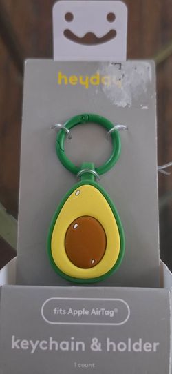 heyday Apple AirTag Keychain & Holder (Avocado Design).