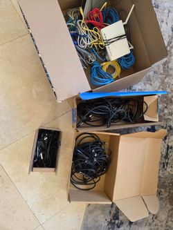 HDMI, Ethernet, PSU power cords, and SSD data cables