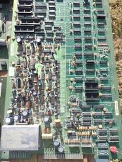 Sega zaxxonVideo 2 And Sound 2 1982 Gold Printed Circuit Board