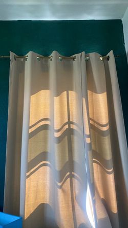 Beige curtains