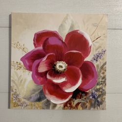 Russio Red Magnolia II Canvas Print