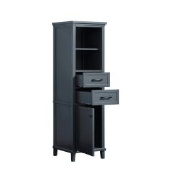 Grey Tall Storage Cabinet with Shelves and Drawers
Estimated (WxDxH): 20 x 16 x 65 in