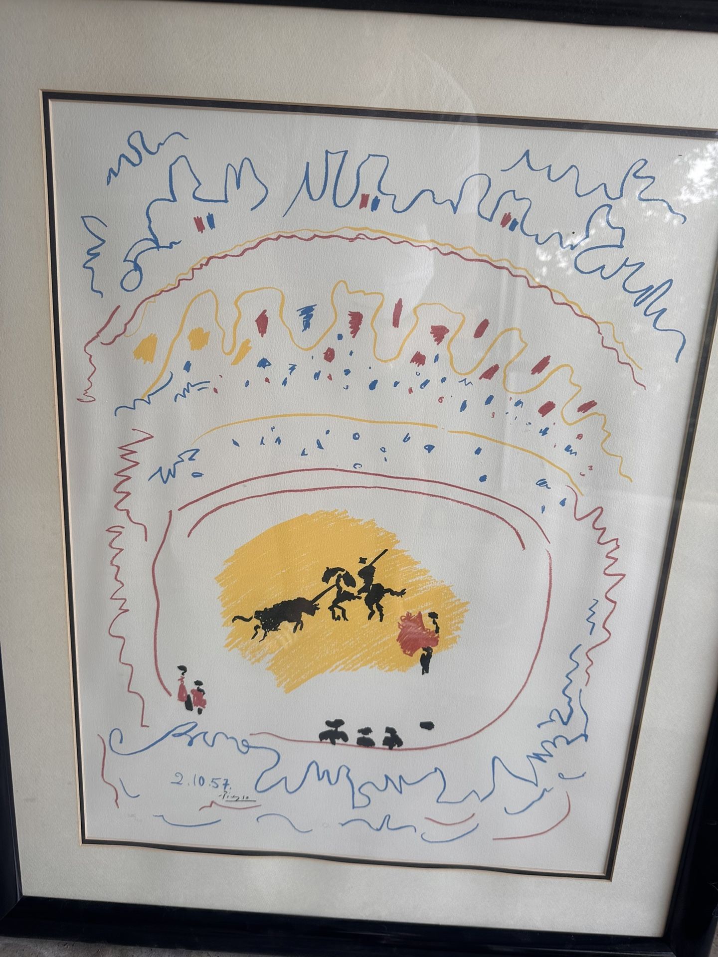 Picasso Print. With COA. The Picador. 36x30