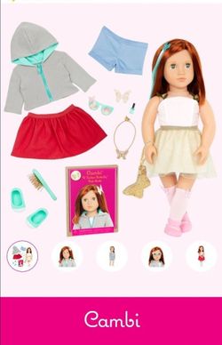 Our Generation Doll Fashion Starter Kit Cambi With Mix & Match Outfits